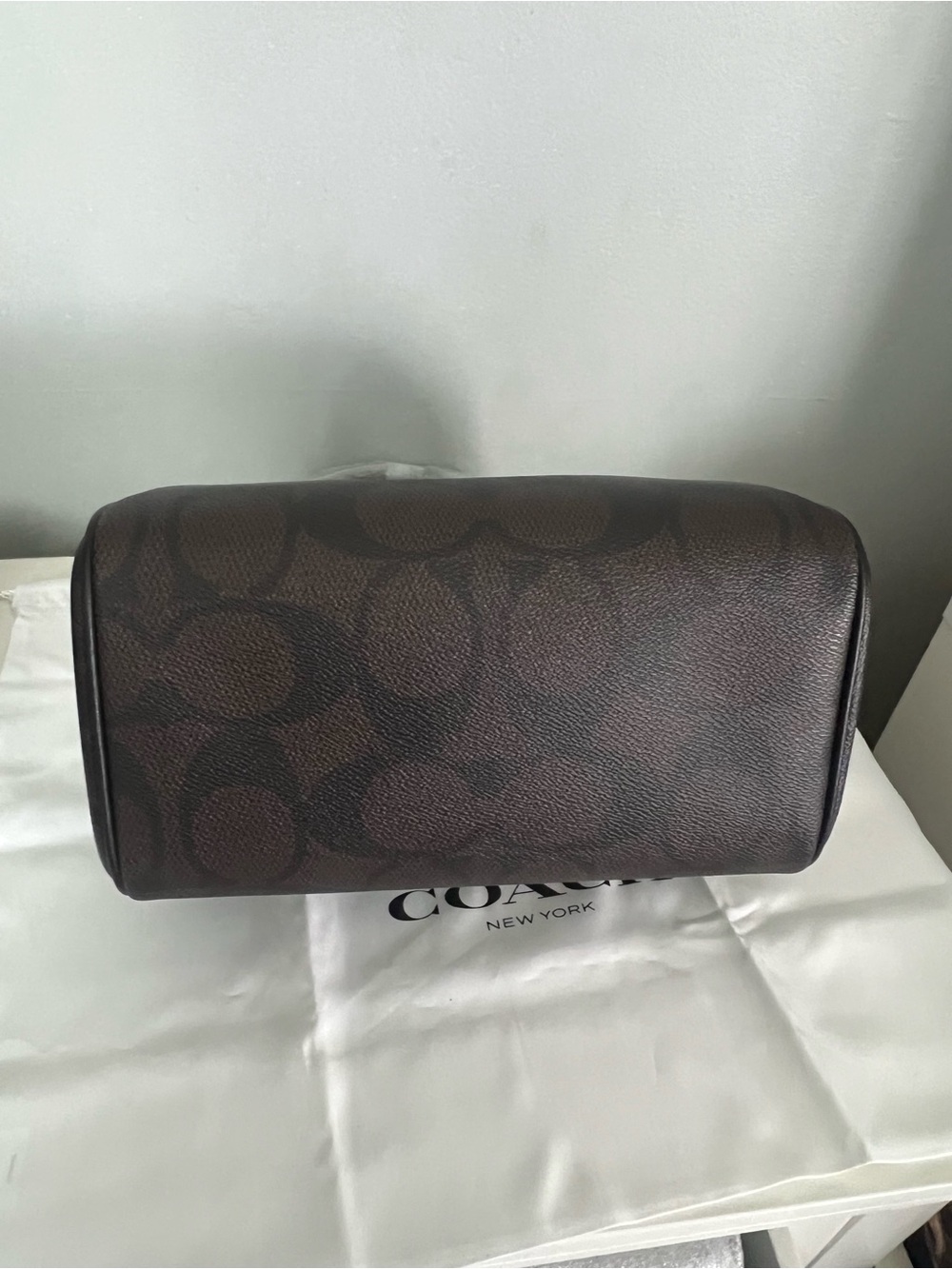 Coach Rowan Satchel Bag In Blocked Signature Canvas And Wallet - Picture 7 of 11